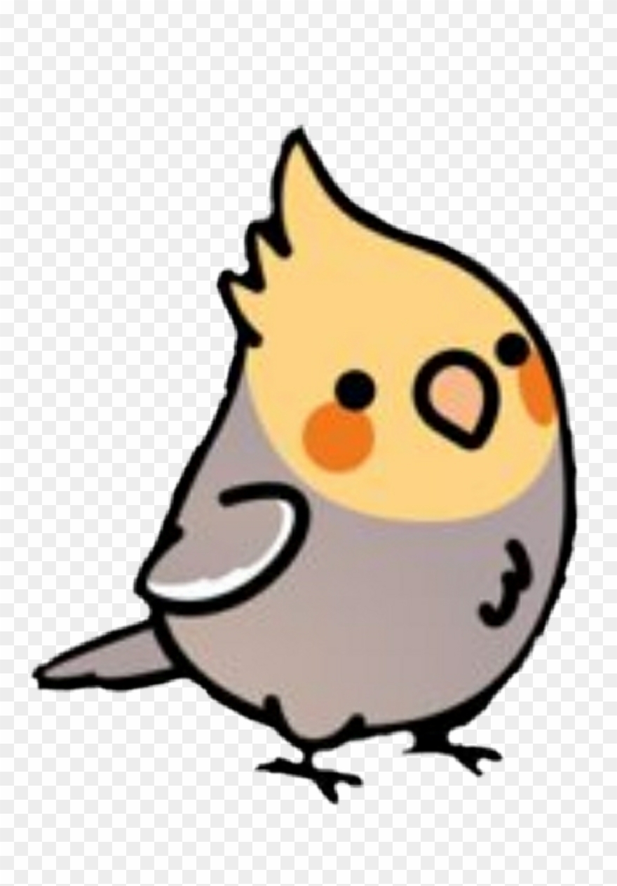 Cockatiel Sticker - Chibi Cockatiel Clipart