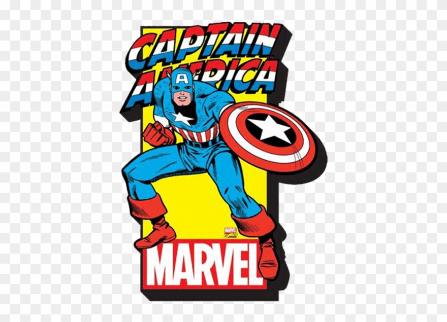 Comic Book Cover Clipart - Captain America Logo Magnet - Png Download