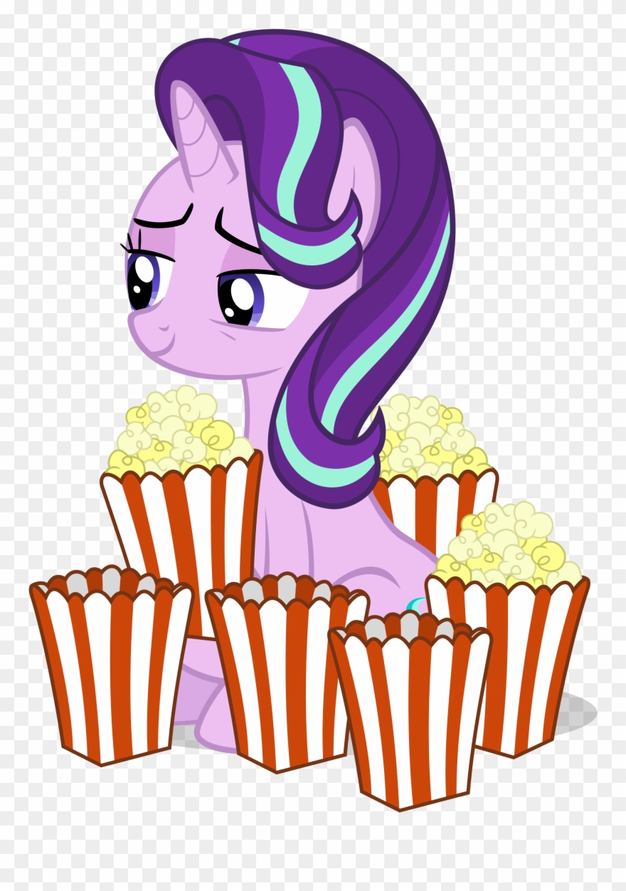 Derpibooru Costs Over $25 A Day To Operate - Starlight Glimmer Eating Popcorn Clipart