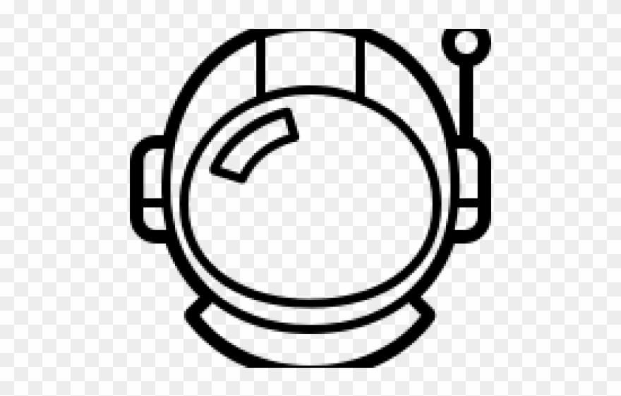 Drawn Helmet Astronaut Helmet - Astronaut Helmet Easy To Draw Clipart