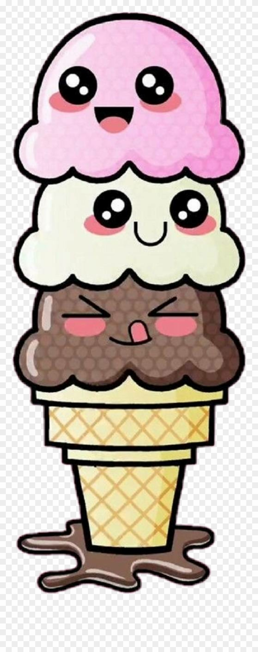 Helado Sticker - Helados Y Dulces Etc Kawaii Clipart