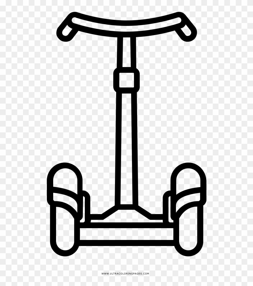 Segway Coloring Page Clipart