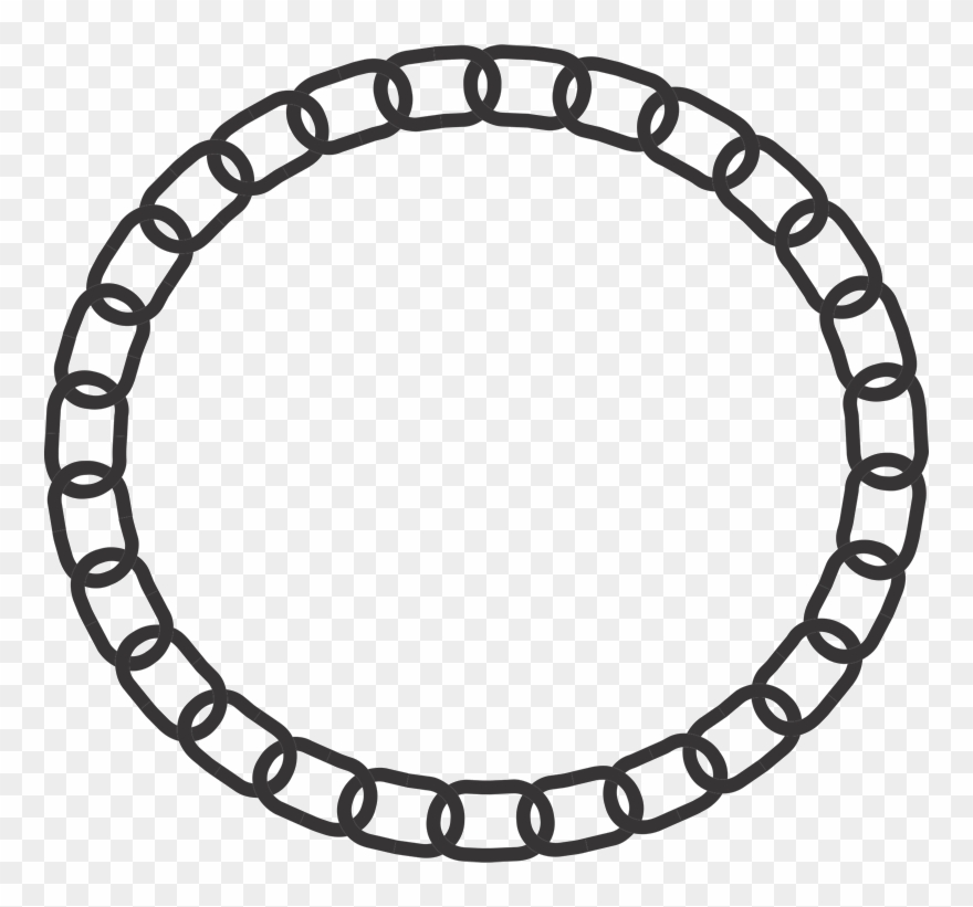 Chain Necklace Rubber Stamp - Italy 925 Bracelet Clipart