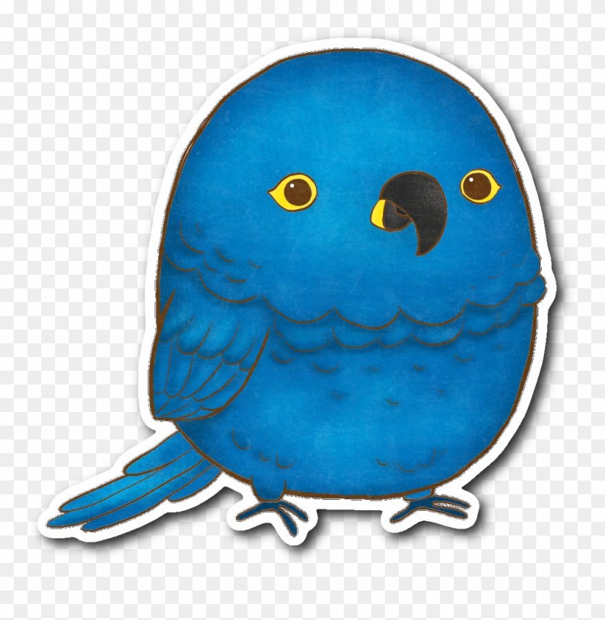 Hyacinth Macaw Sticker - Illustration Clipart