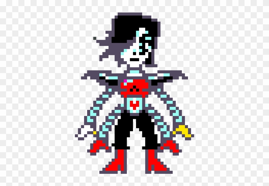 Underfell Mettaton Ex - Undertale Mettaton Ex Overworld Sprite Clipart