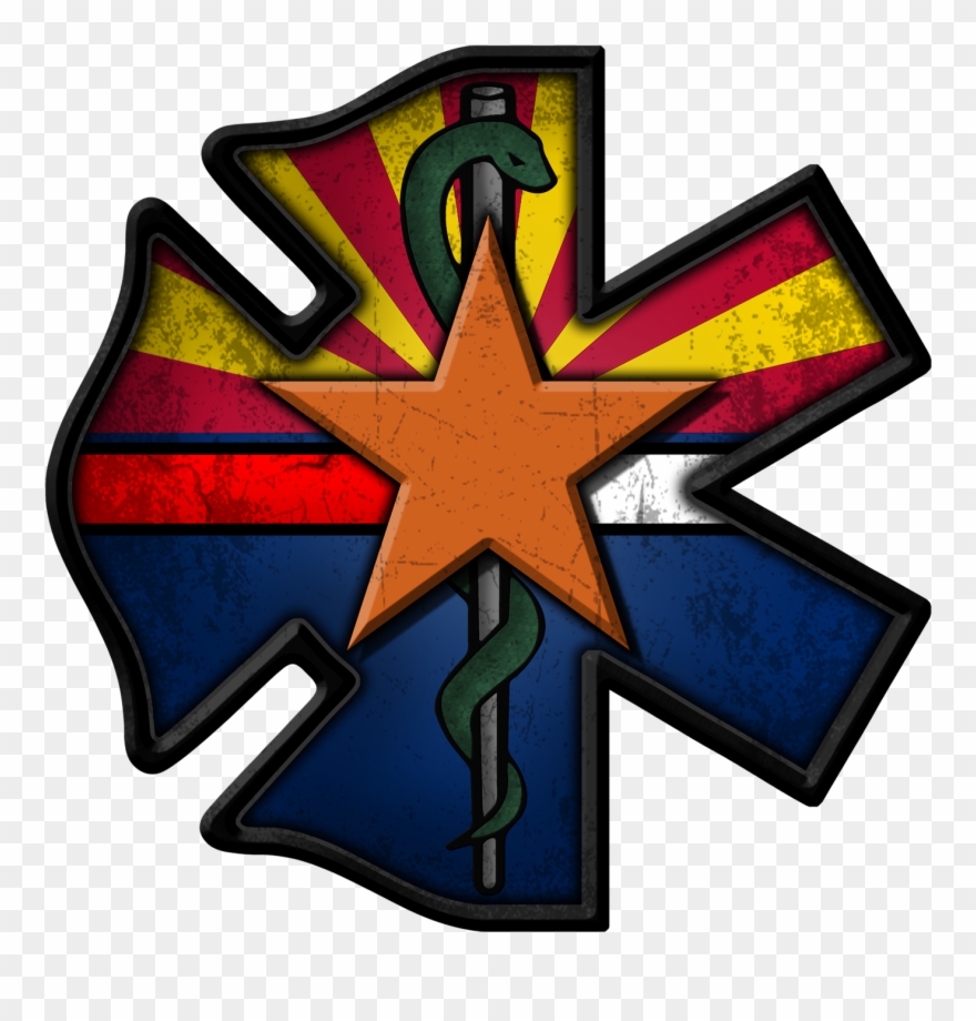 Arizona Fire/ems Decal - Cross Clipart