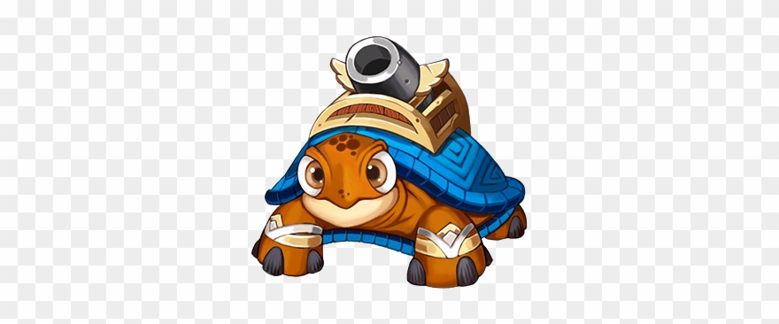 Ocean Turtle Fortress - Cartoon Clipart