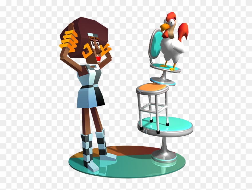 Blocky Bronco Messages Sticker-9 - Cartoon Clipart