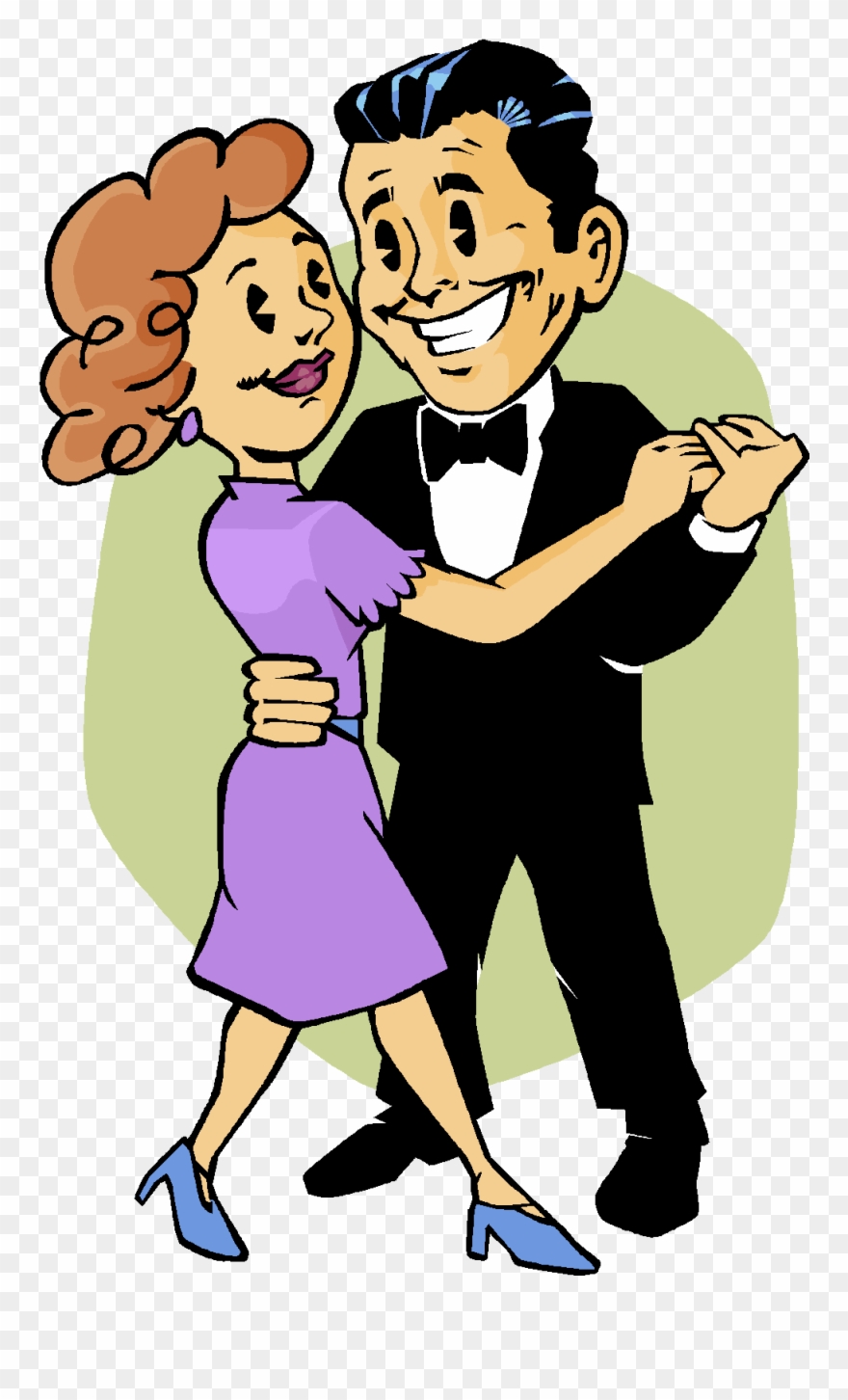Cantar - Desenho De Um Casal Dançando Clipart