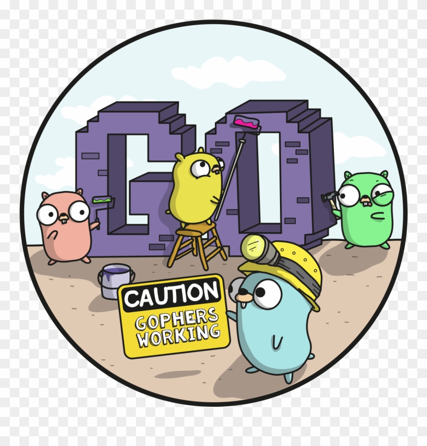 Build, Ship And Run A Golang Container - Working Gopher Clipart
