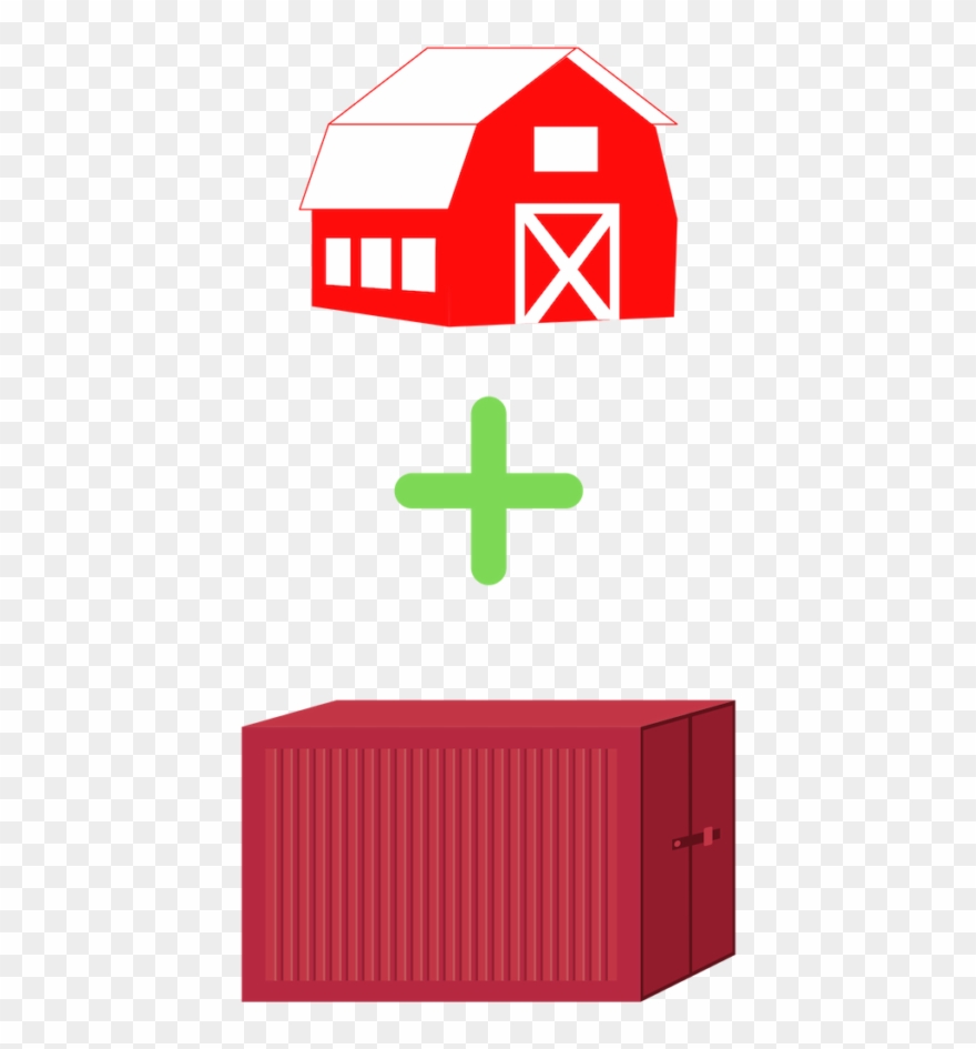 7 Reasons To Build A Barn With Shipping Containers - Cross Clipart