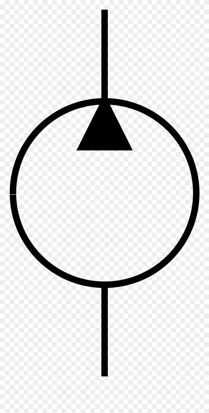 Open - Symbol Of Hydraulic Pump Clipart