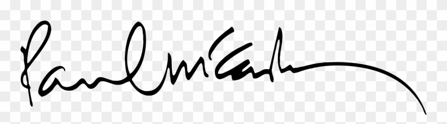 Paul Mccartney Autograph - Paul Mccartney Signature Clipart