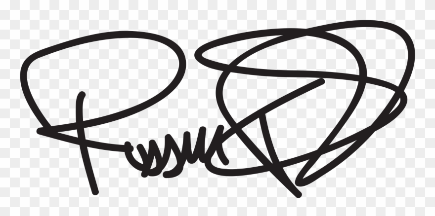 Open - Russell Peters Signature Clipart