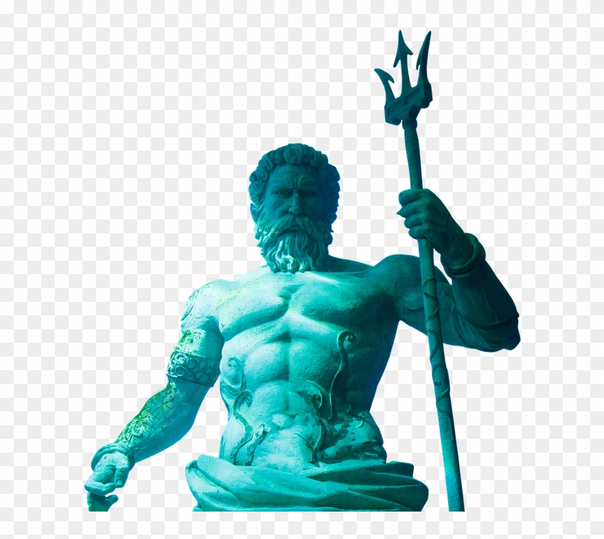 Statue, Art, Sculpture, Trident, Poseidon, Triton - Poseidon Art Clipart
