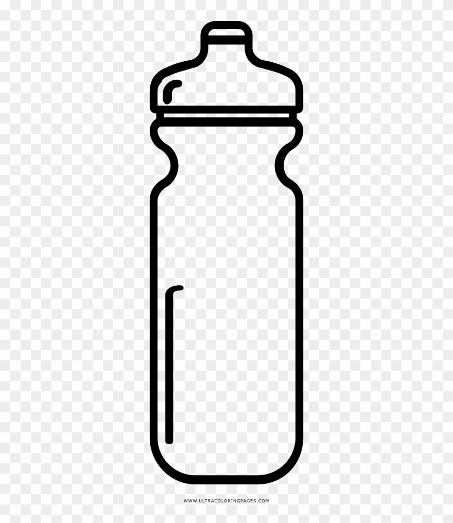 Shaker Coloring Page - Black And White Water Bottle Coloring Page Clipart