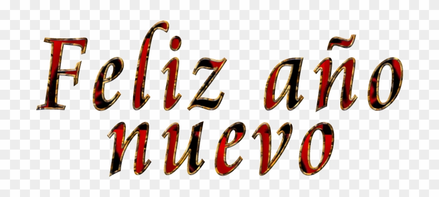 Letras De Feliz Año Nuevo - Calligraphy Clipart