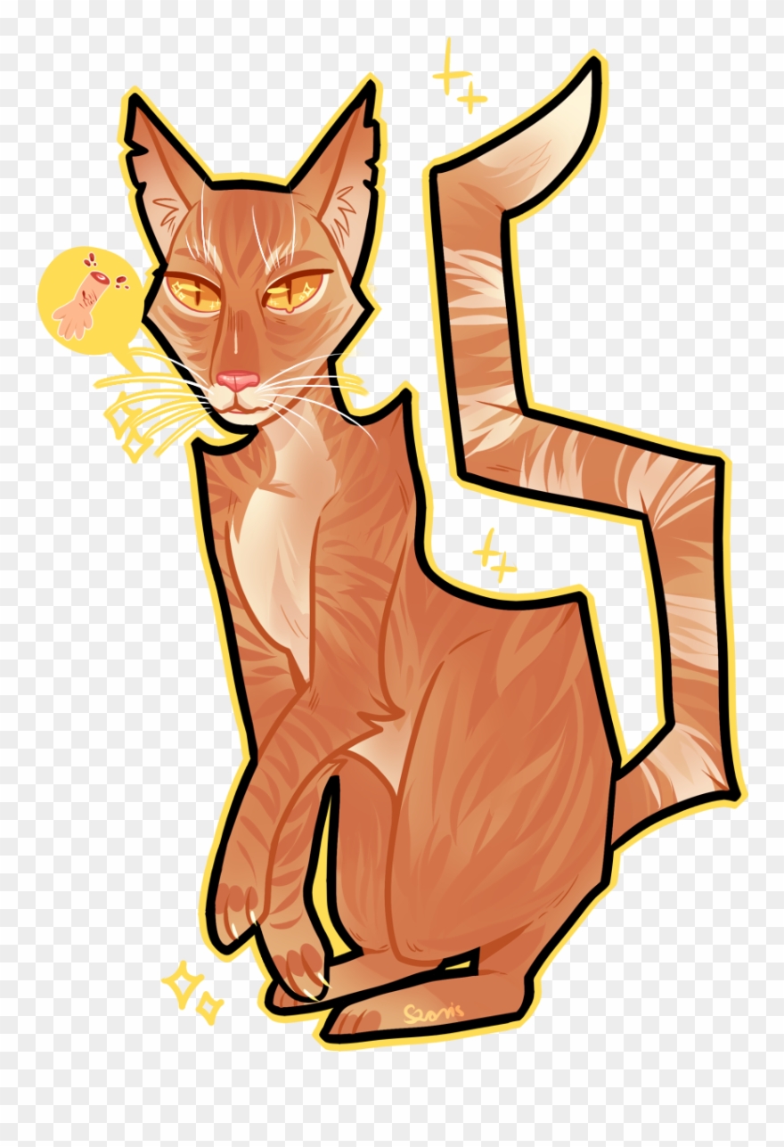 Fur Clipart Ginger Cat - Cartoon - Png Download