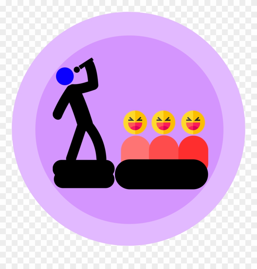 Find Yourself Choking Your Friends By Joking - Illustration Clipart