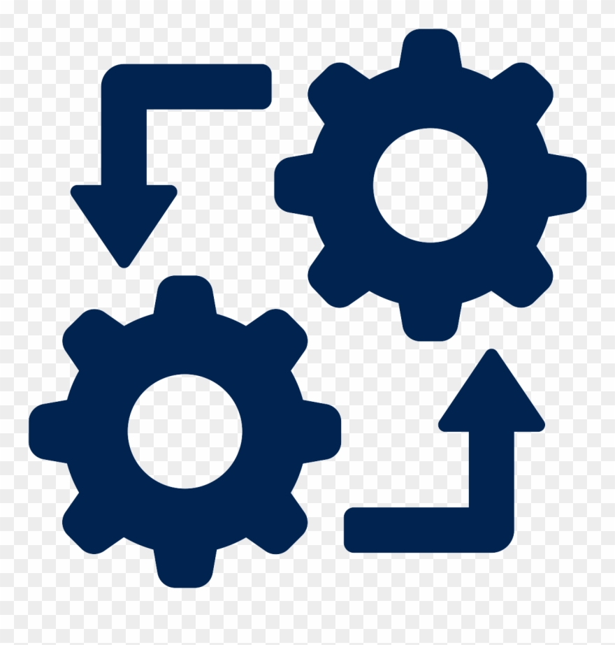 Asset Management Software And Fixed Asset Tracking - Cog Icon Vector Clipart