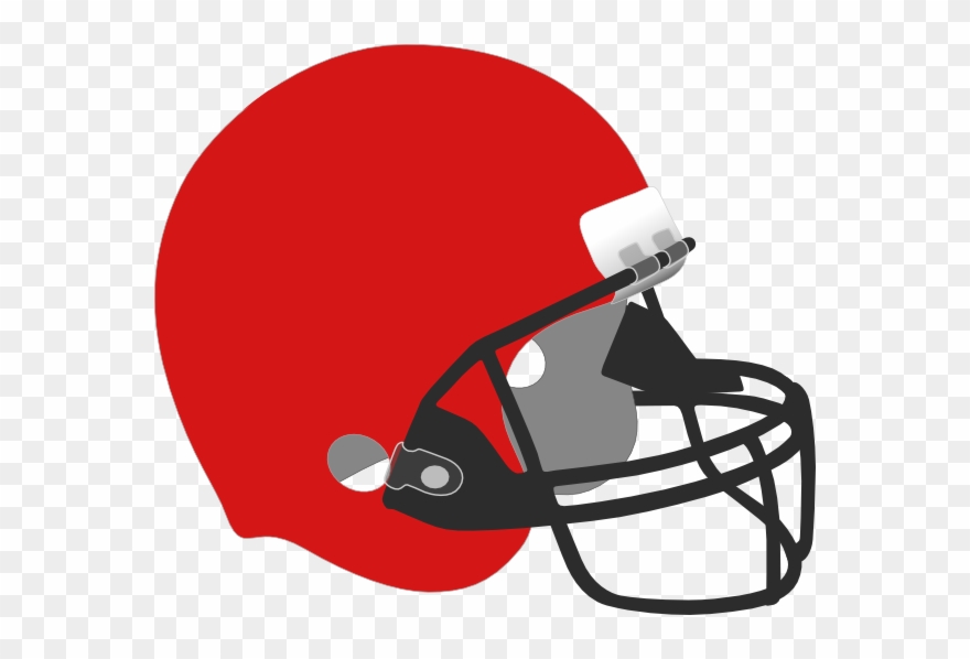Red Football Helmet Clipart - Png Download