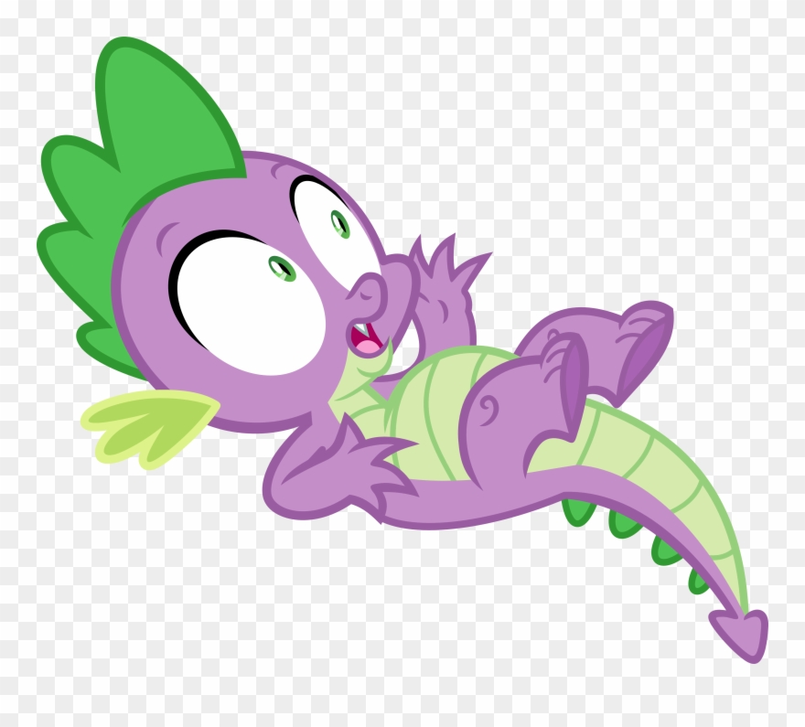 Little Dragon Clipart Miniature - My Little Pony Spike Scary - Png Download