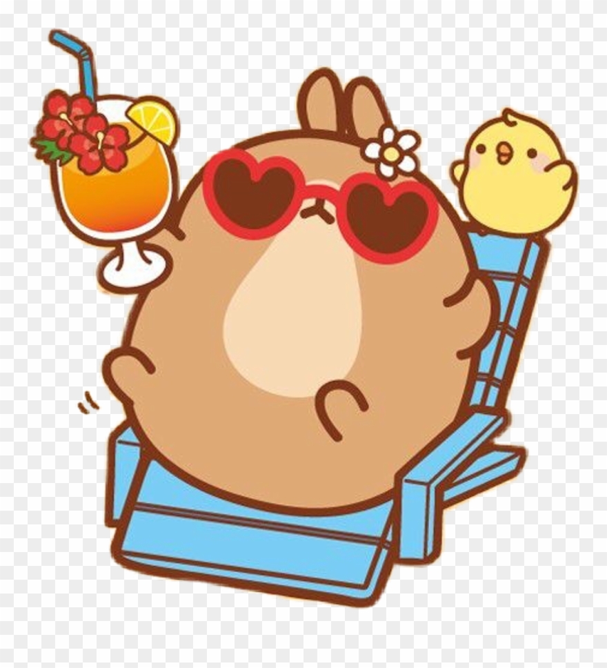 Molang Sticker - Wallpaper Clipart