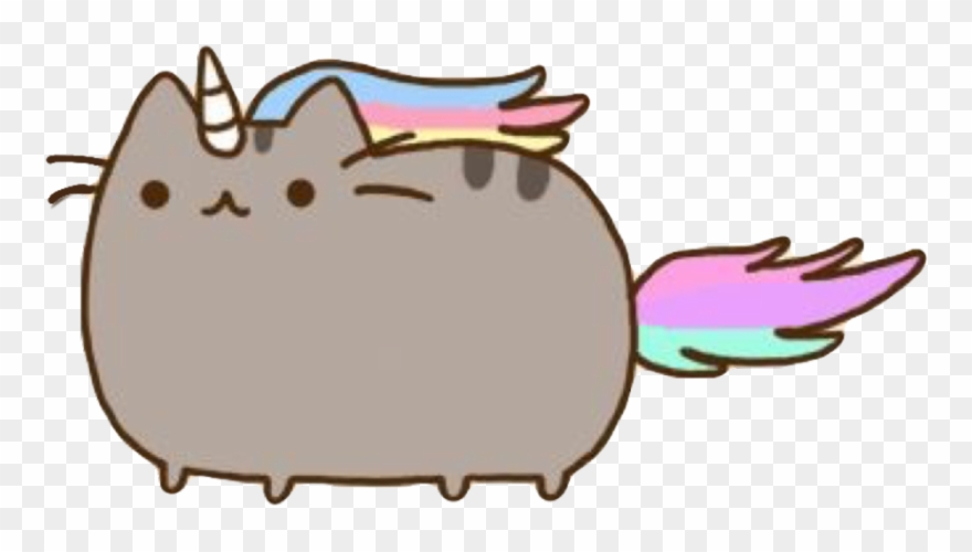 Pusheen Sticker - Unicorn Cat Png Clipart