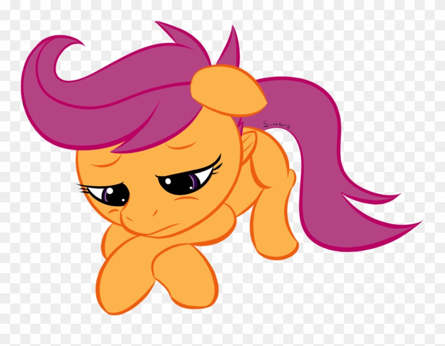 Saine Grey, Filly, Sad, Safe, Scootaloo, Scootasad, - Cartoon Clipart