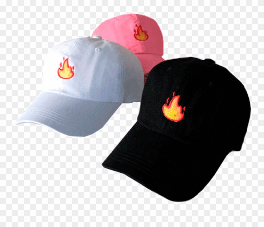 Free Png Download Fire Emoji Embroidery Baseball Cap - Emojis Embroidery Baseball Caps Clipart