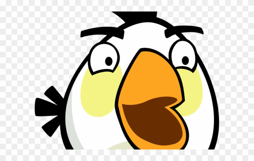 Cardinal Clipart Angry - Angry Birds Female White Bird - Png Download