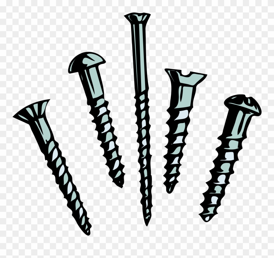 Screws Clipart Cartoon - Screws Clipart - Png Download