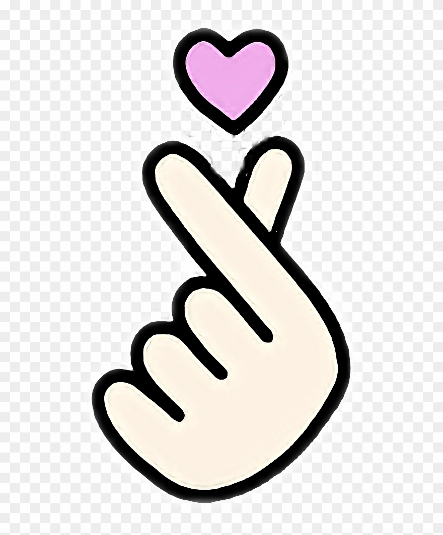 Kdrama Happy Ending Addict - Finger Heart Png Clipart