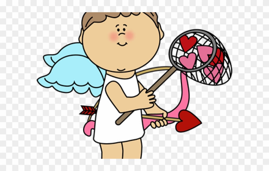 Cupid Clipart Border - Valentine Hearts Clip Art Png Transparent Png