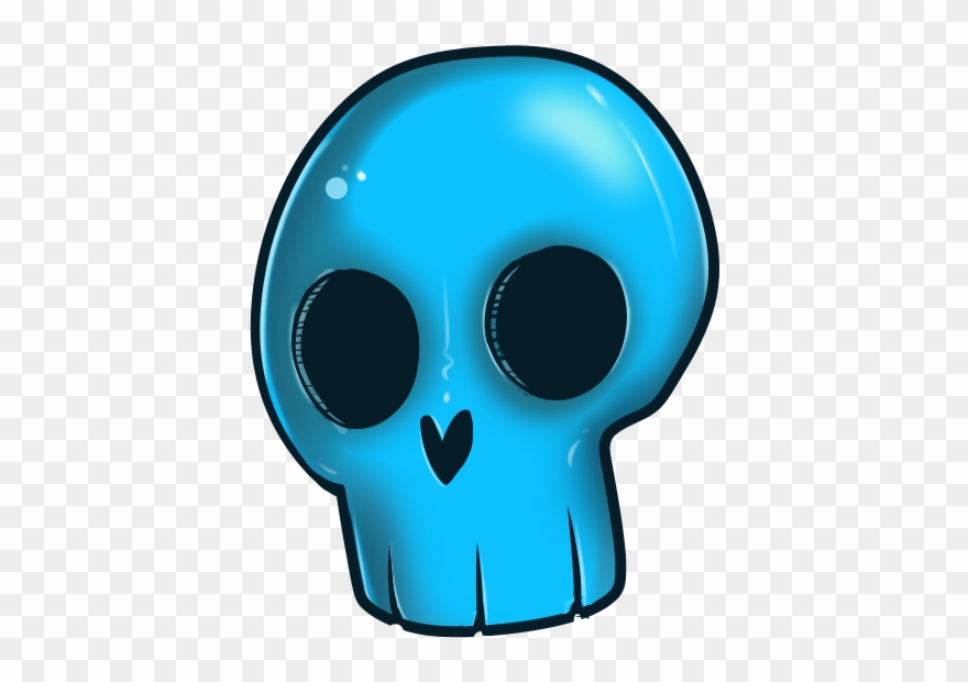 Calavera Azul - Skull Clipart