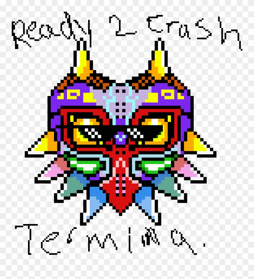 Thug Life Majora S Mask Perler Bead Video Game Clipart Pinclipart