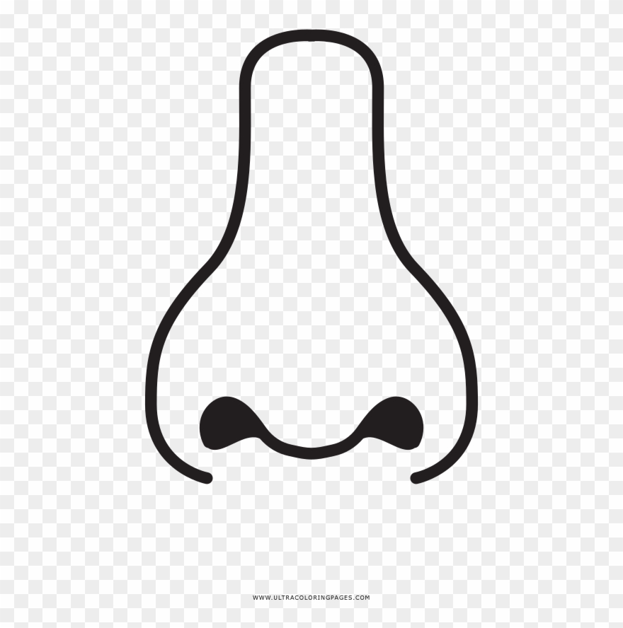 Nose Coloring Page Clipart