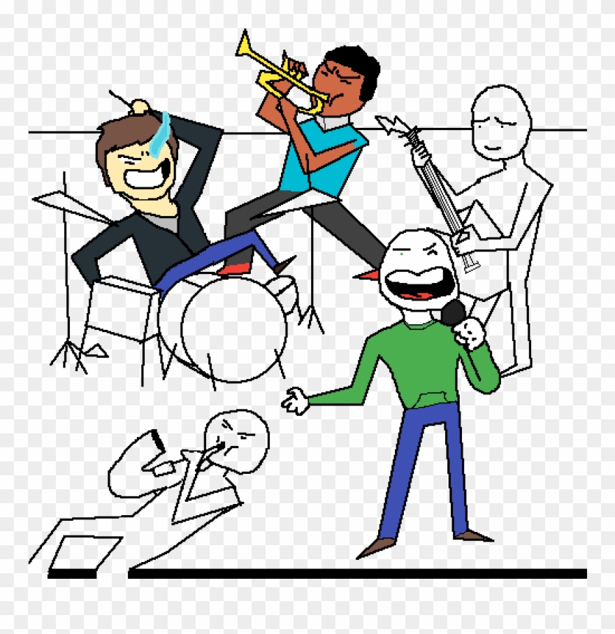 Band Collab - Cartoon Clipart