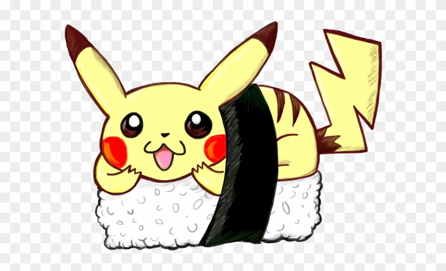 Poke Sushi Sampler Sticker Sheet - Cartoon Clipart