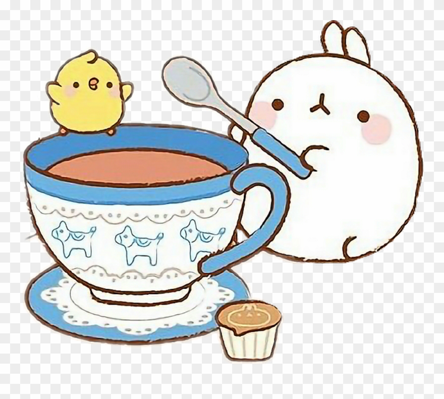 Japan Sticker - Molang Tea Clipart