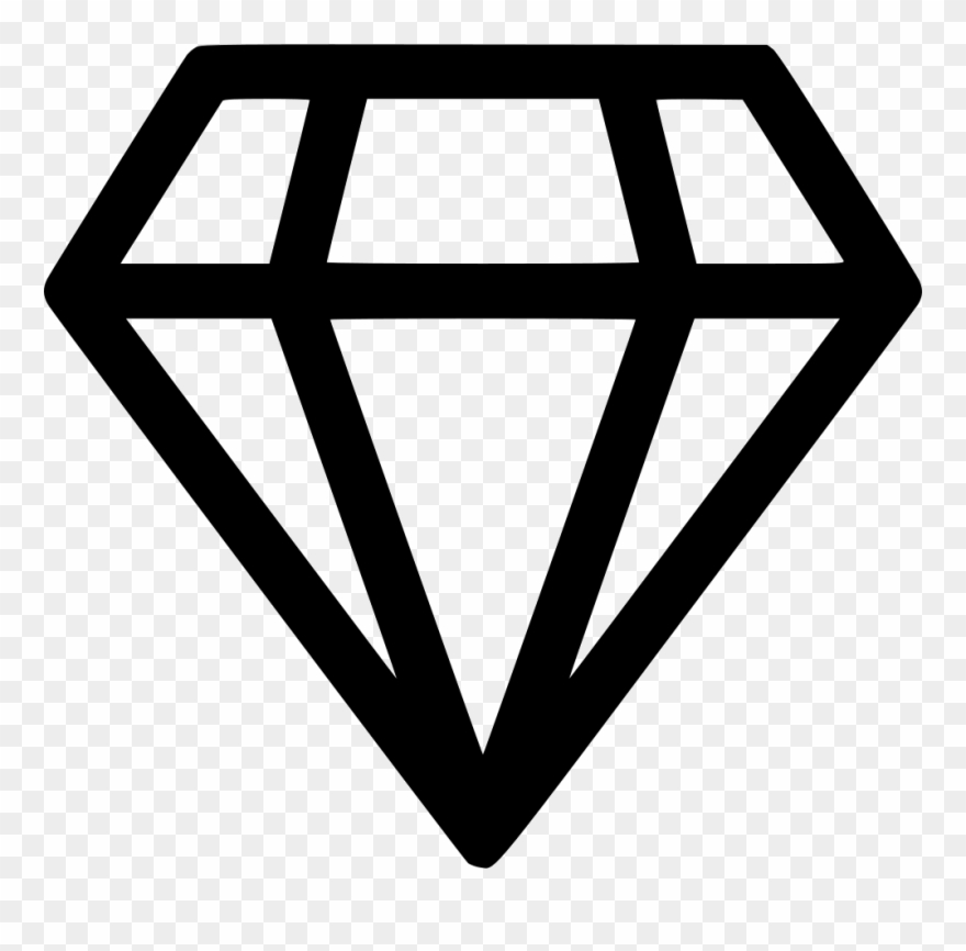Diamond Brilliant Comments - Gem Stone Icon Clipart