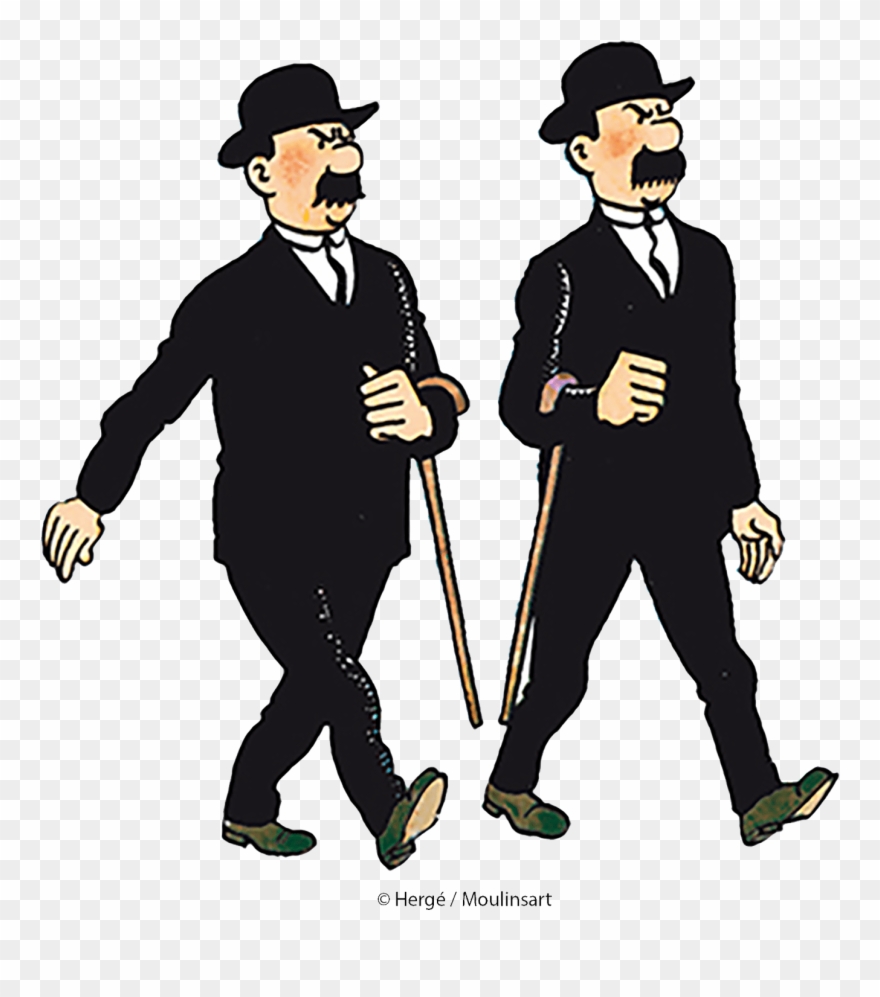 Hernández Y Fernández - Hernandez Y Fernandez Tintin Clipart