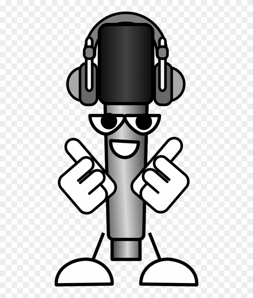 Vector Graphics - Funny Mic Png Clipart
