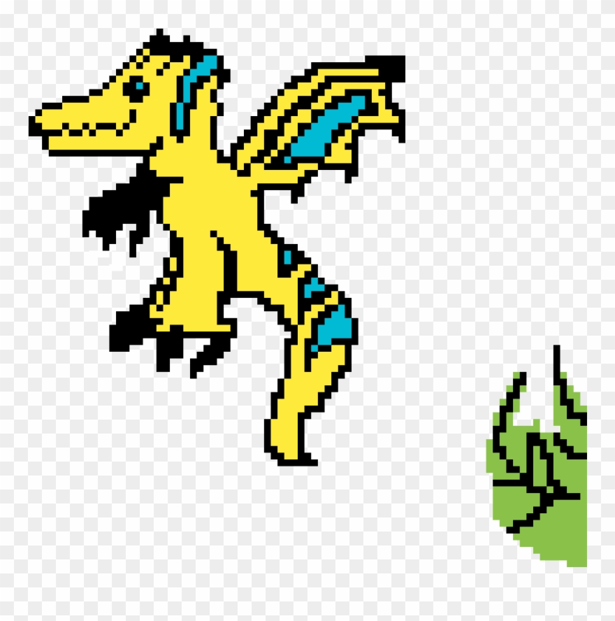 Lightning Wing Dragon Clipart