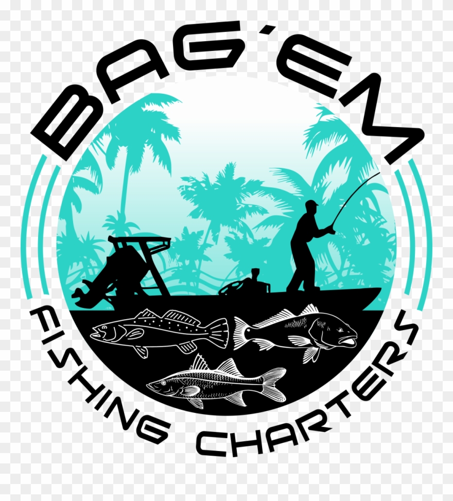 Bag´em Fishing Charters Logo V13 1 - Graphic Design Clipart