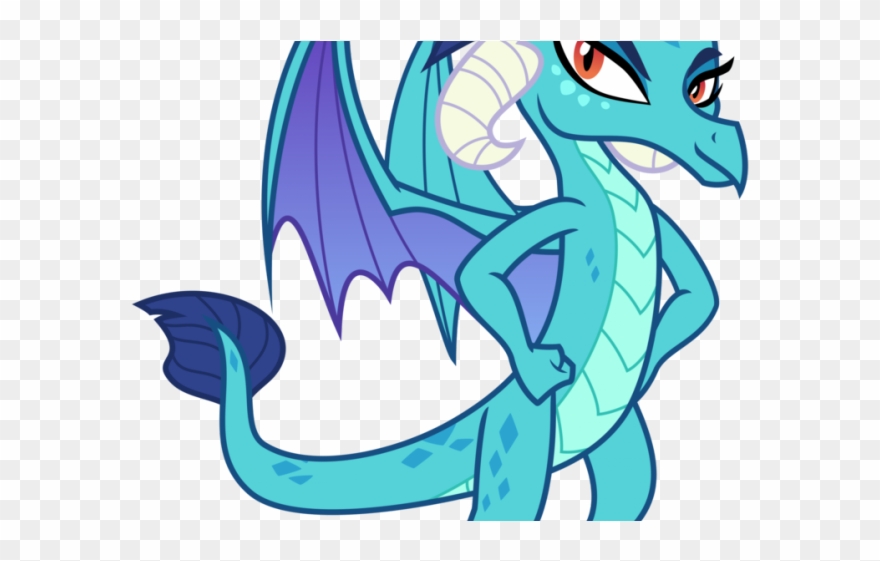 Mythical Clipart Magical Creature - Mlp Dragon - Png Download