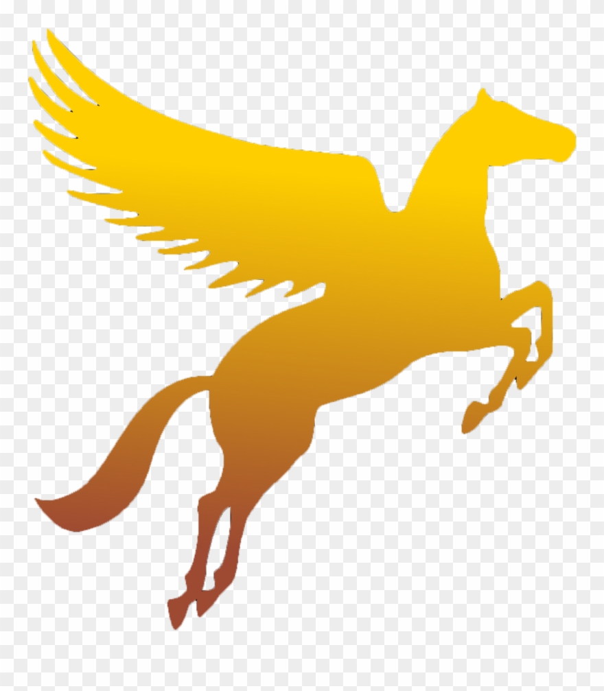 Knights Vector Horse Stencil - Pegasus Ucf Clipart