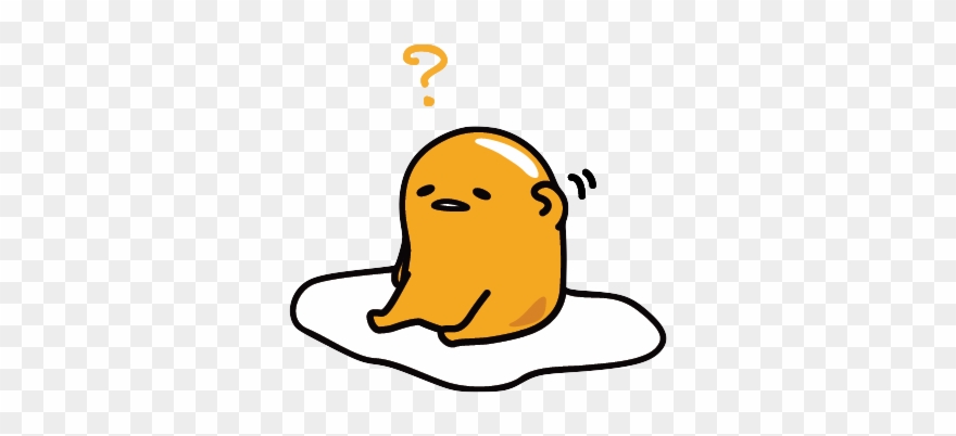 Gudetama Lazy Egg, Scribble, Doodle Art, Vegan Vegetarian, - Sticker Gudetama Clipart