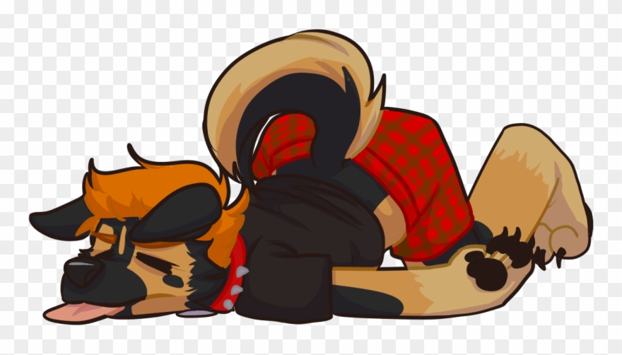 Lazy Dog - Cartoon Clipart