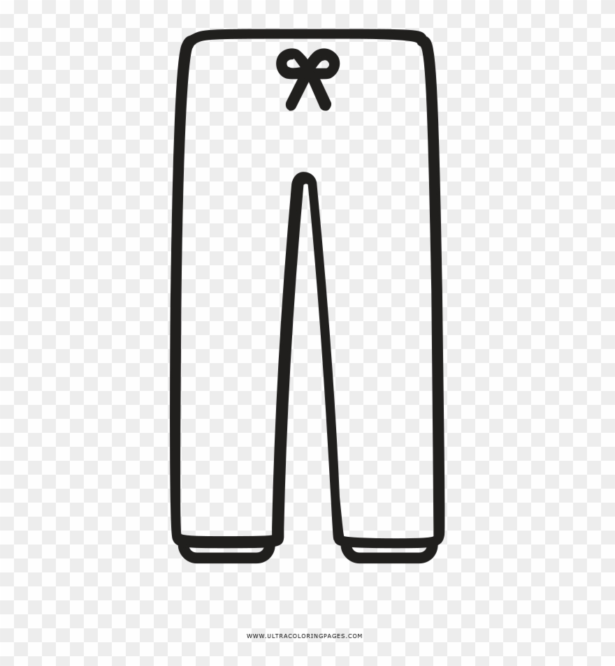 Sweatpants Coloring Page Clipart